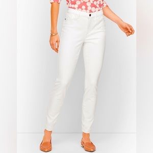 New Talbots White Stretch Jeggings 2 Curvy